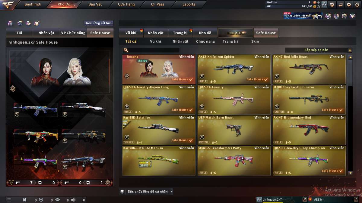 shop acc cf uy tin gia re